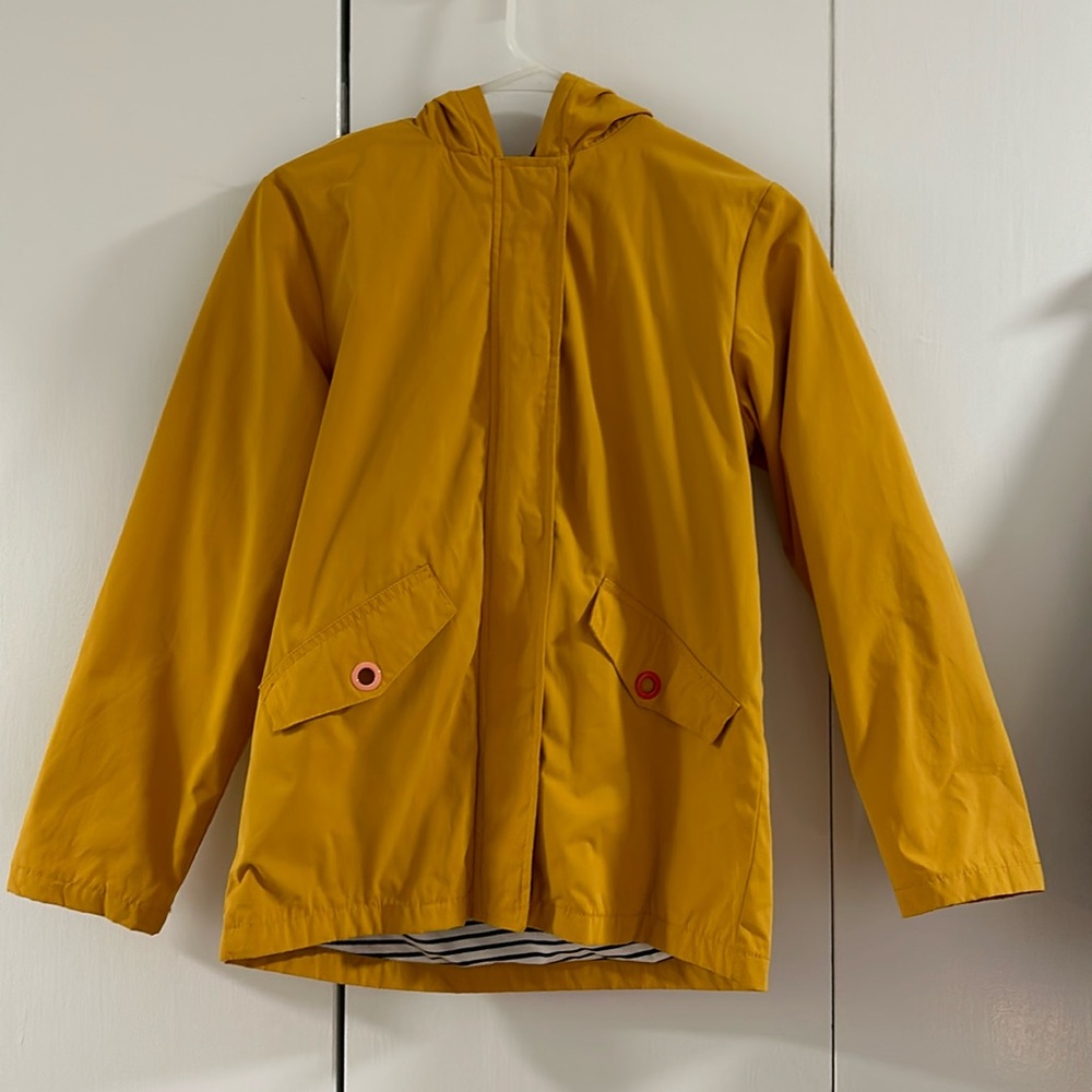 Fatface Kids Rain Jacket, Yellow 11-12yrs